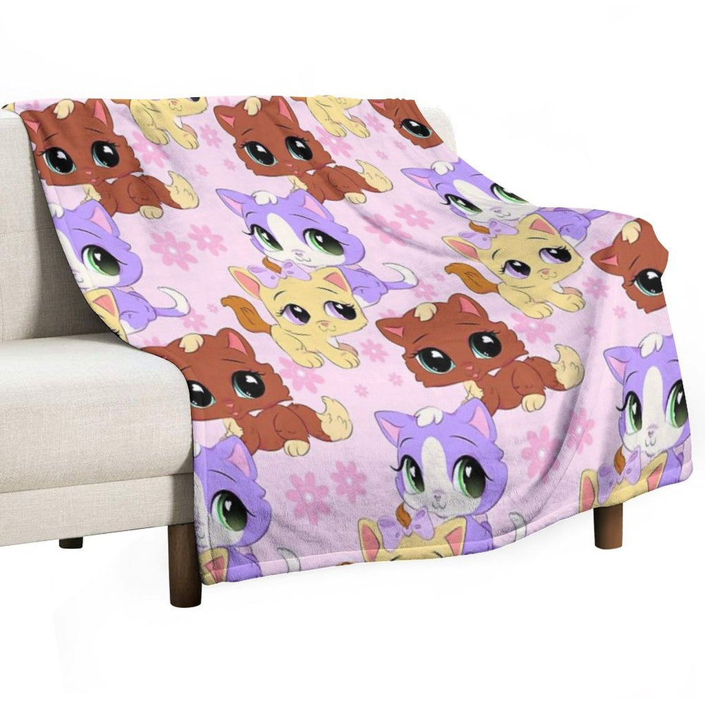Lps Kittens Anti-pilling Throw Blanket