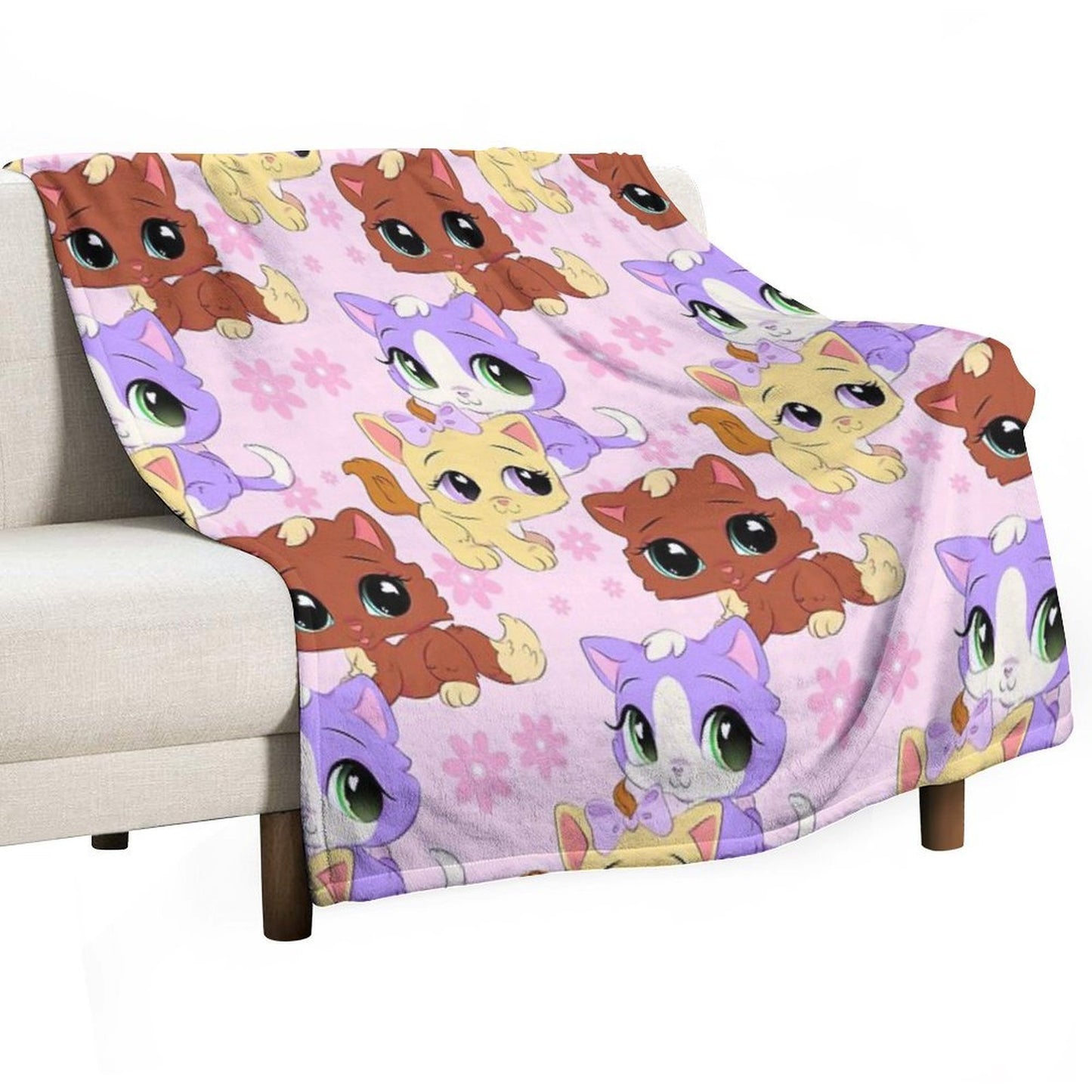 Lps Kittens Anti-pilling Throw Blanket