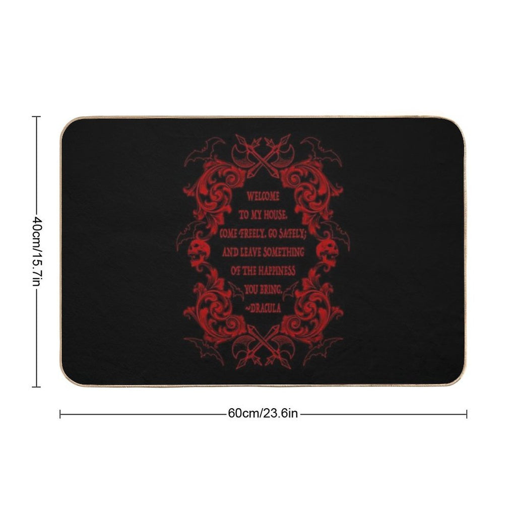 Dracula Quote  Pet-Safe Bath Mat