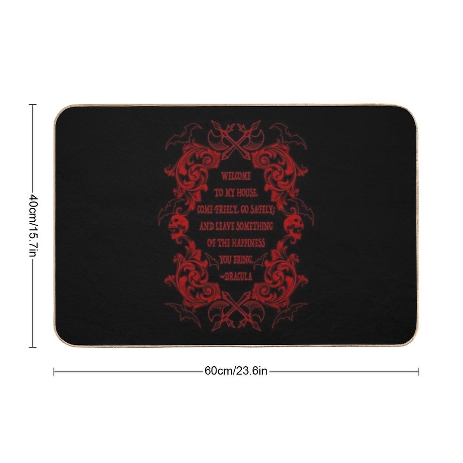 Dracula Quote  Pet-Safe Bath Mat