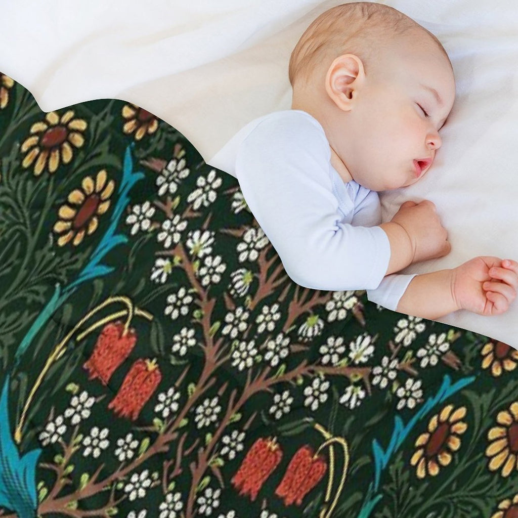 Blackthorn by William Morris, 1892 Compact Throw Blanket