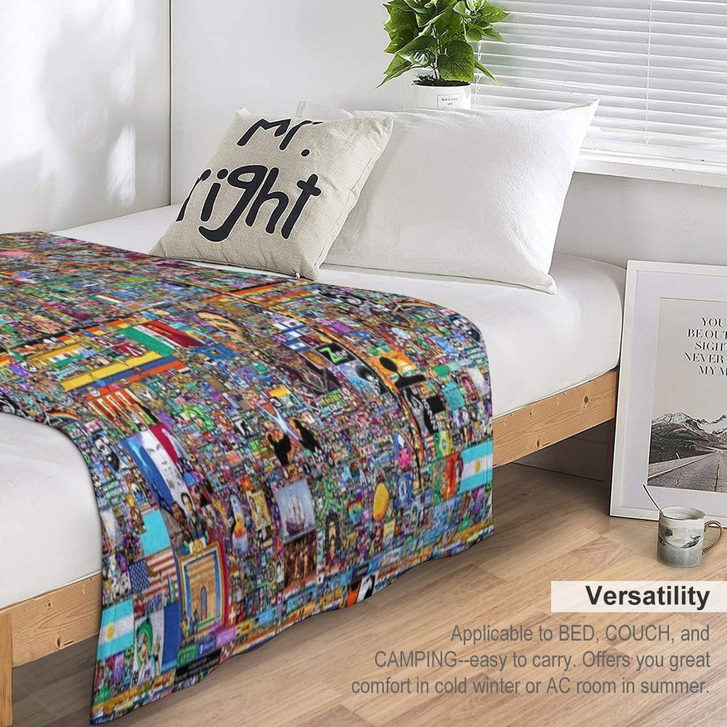RPlace 2022 - 6000x6000 Comfort Throw Blanket