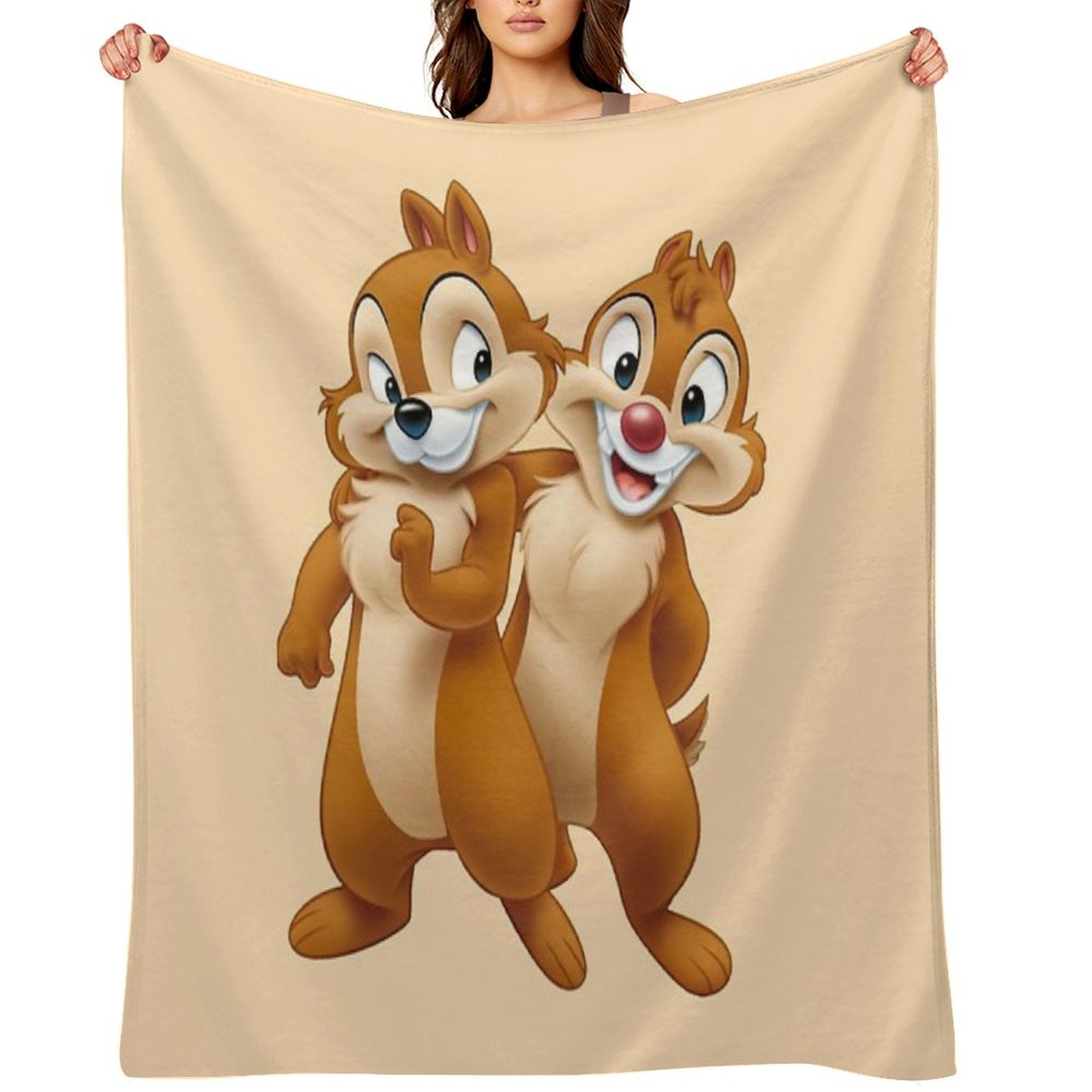 Squirrel, Chip, And Dale Chipmunks Gift-ready Throw Blanket
