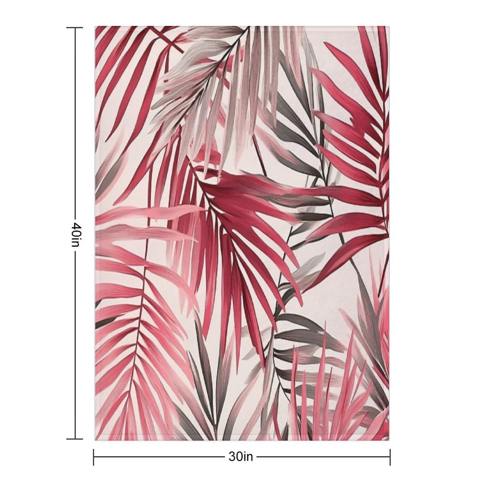 Fleur Fantasia Anti-pilling Throw Blanket