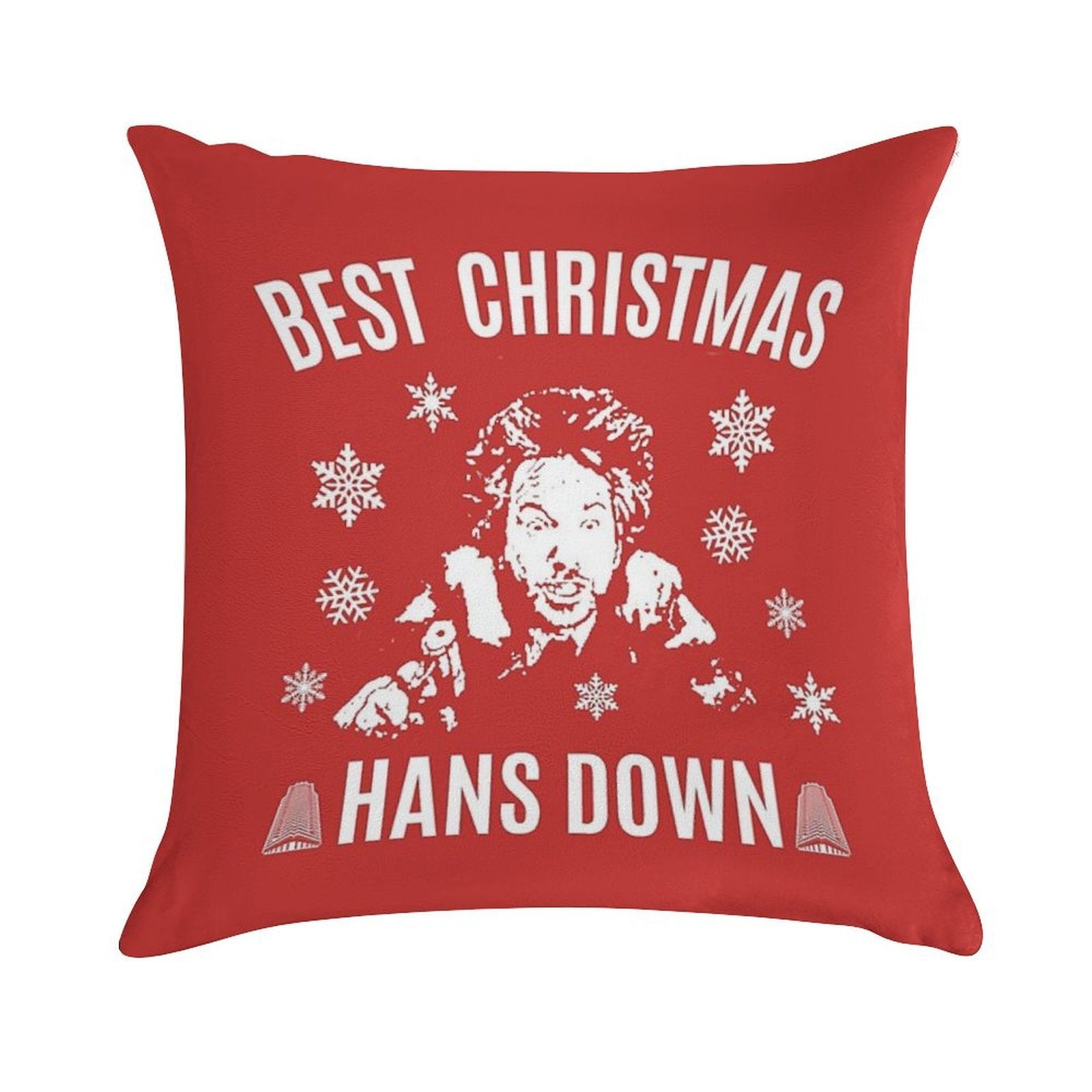 Die Hard Best Christmas Hans Down Soft Bedroom Essential Throw Pillow