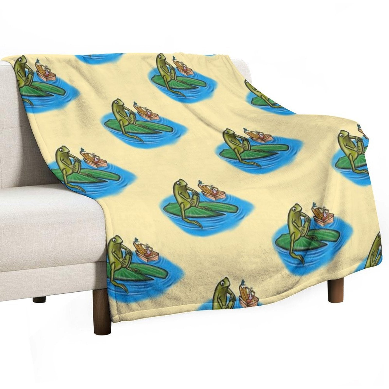 Chill Frog Anti-pilling Throw Blanket