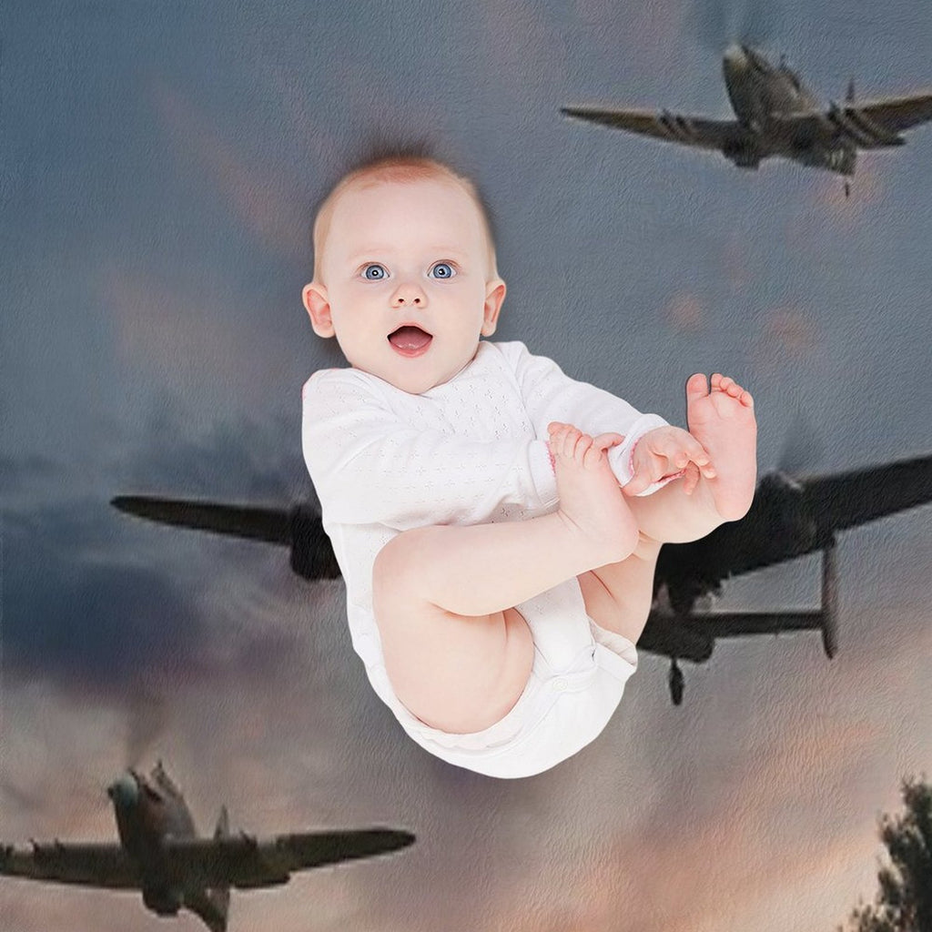 BBMF Low Pass at Sunset Multi-functional Throw Blanket