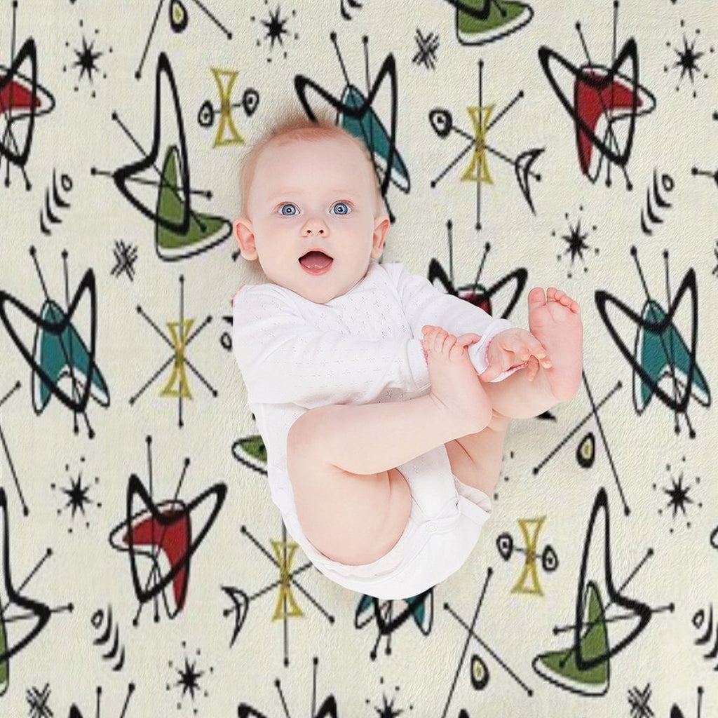 Atomic Boomerang Flashback All-season Throw Blanket