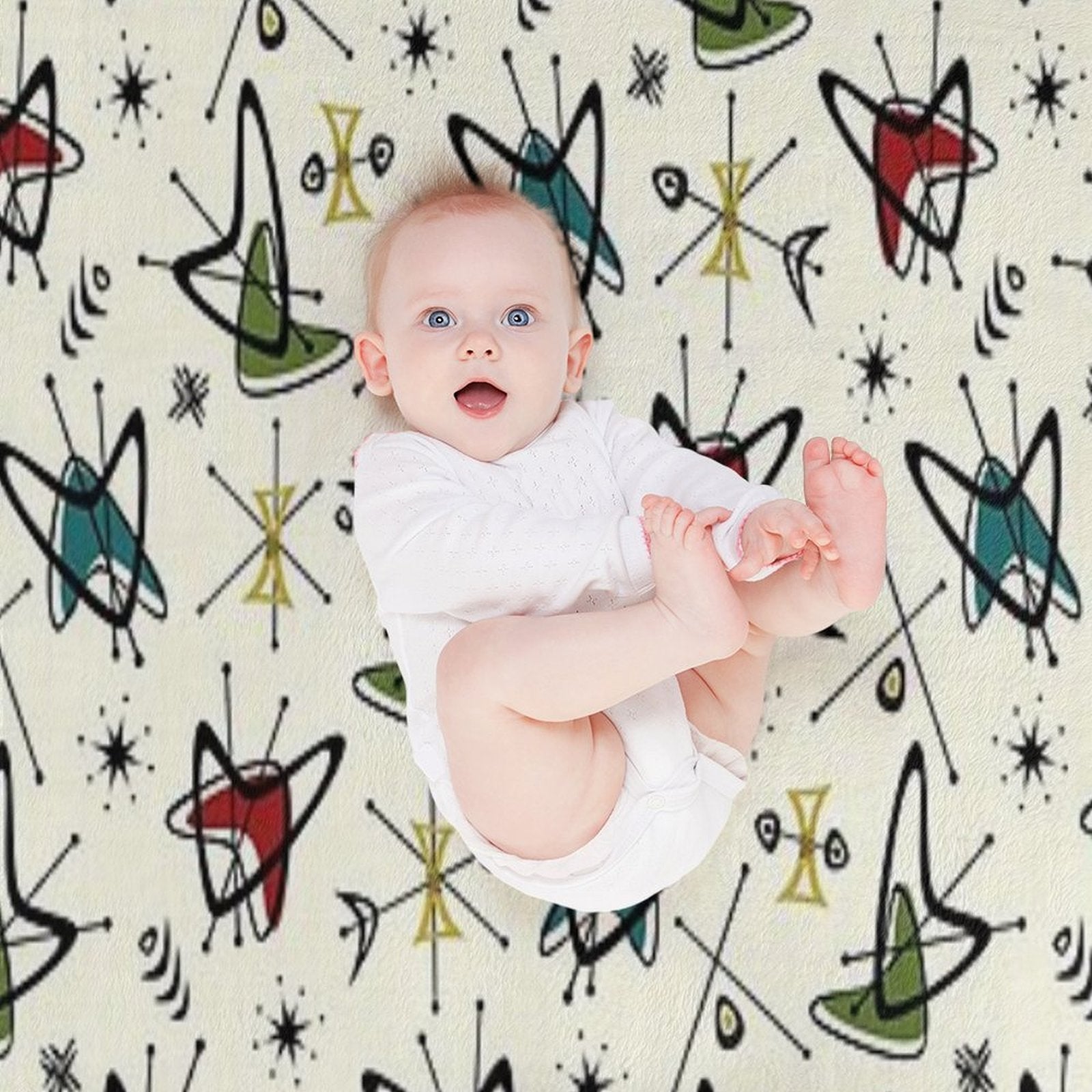 Atomic Boomerang Flashback All-season Throw Blanket