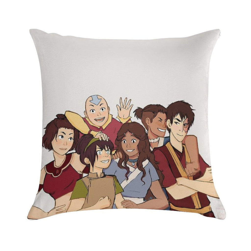 ATLA The Gaang Soft Luxury Feel Throw Pillow