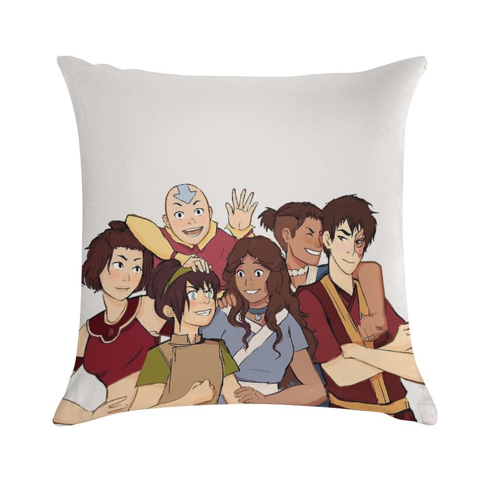 ATLA The Gaang Soft Luxury Feel Throw Pillow