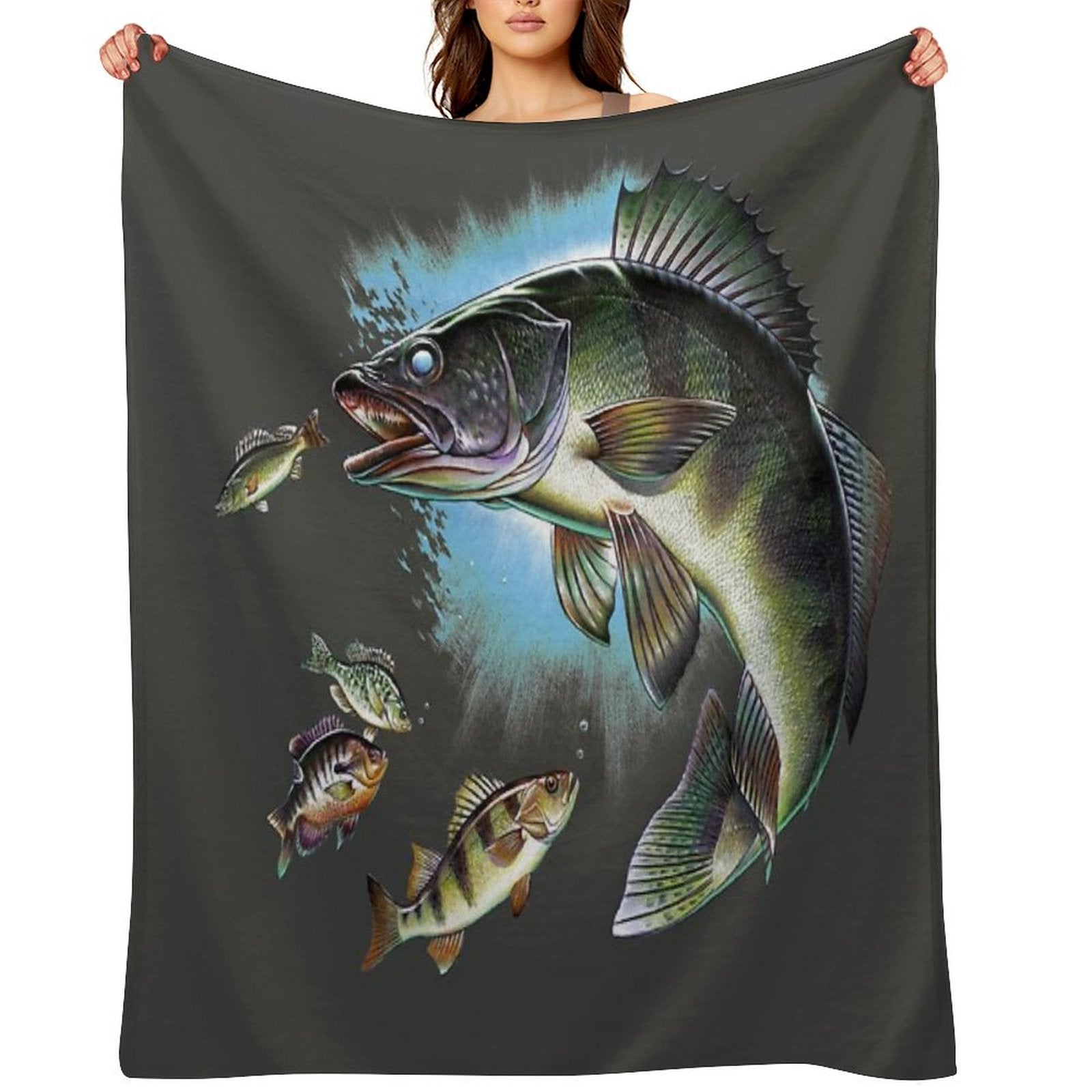 Walleye Versatility Throw Blanket