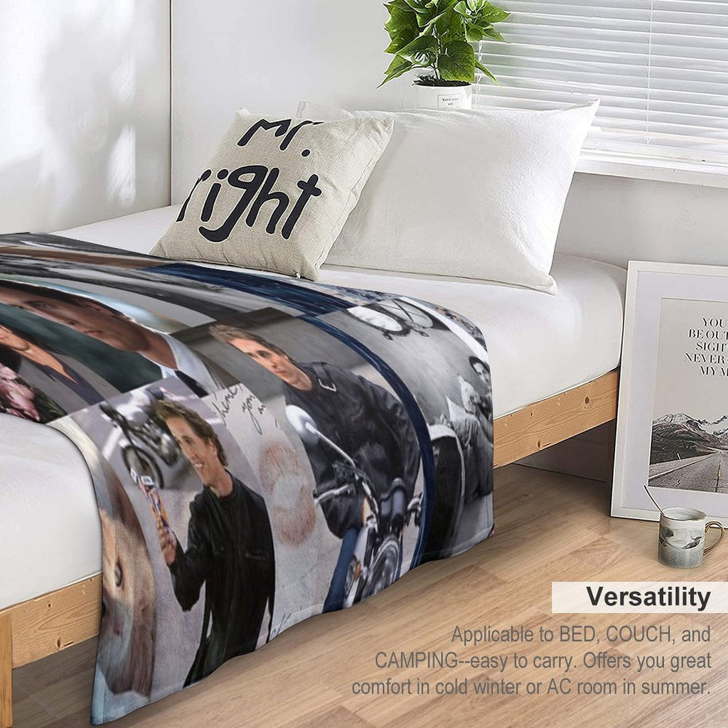 Matthew McConaughey Sustainable Throw Blanket