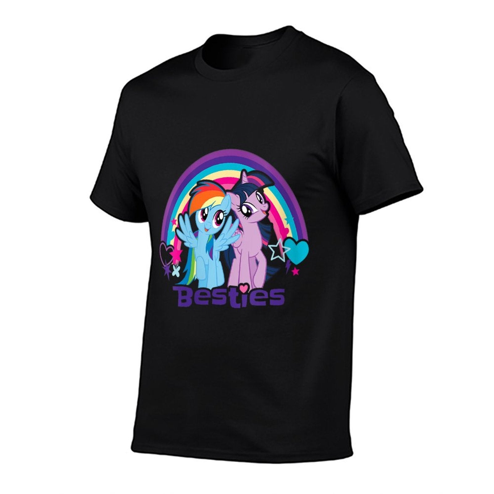 Womens Twilight Sparkle Rainbow Dash Besties  Odor-resistant T-Shirt