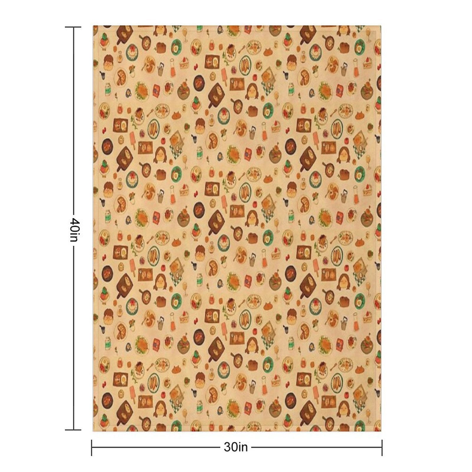 Dishes Quick-dry Throw Blanket