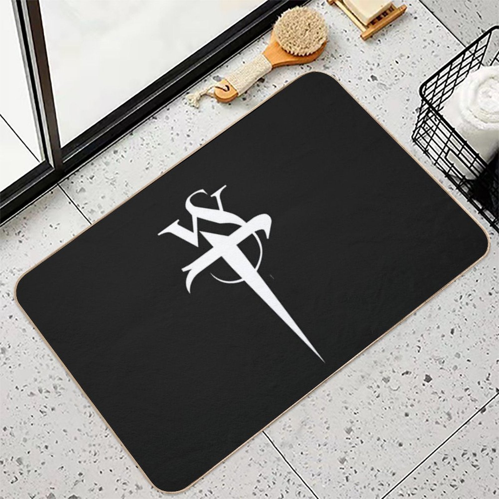 Stabbing Westwared Classic Dagger Logo  Toxin-Free Bath Mat