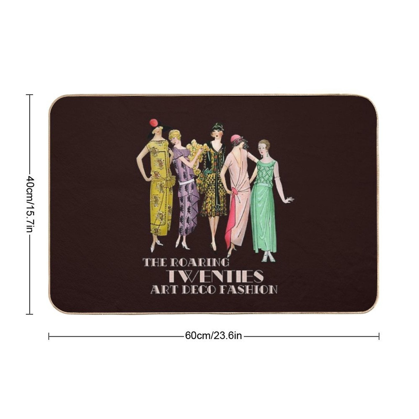 The Roaring 20s Art Deco Fashion  Multi-Purpose Bath Mat