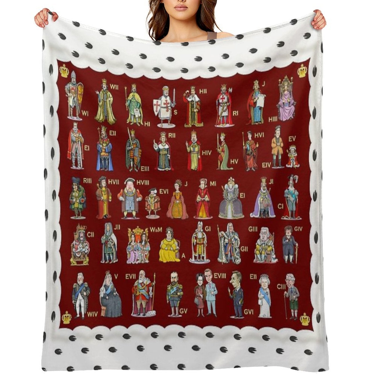 The English And British Monarchy (1066 to 2023+) Lightweight Throw Blanket