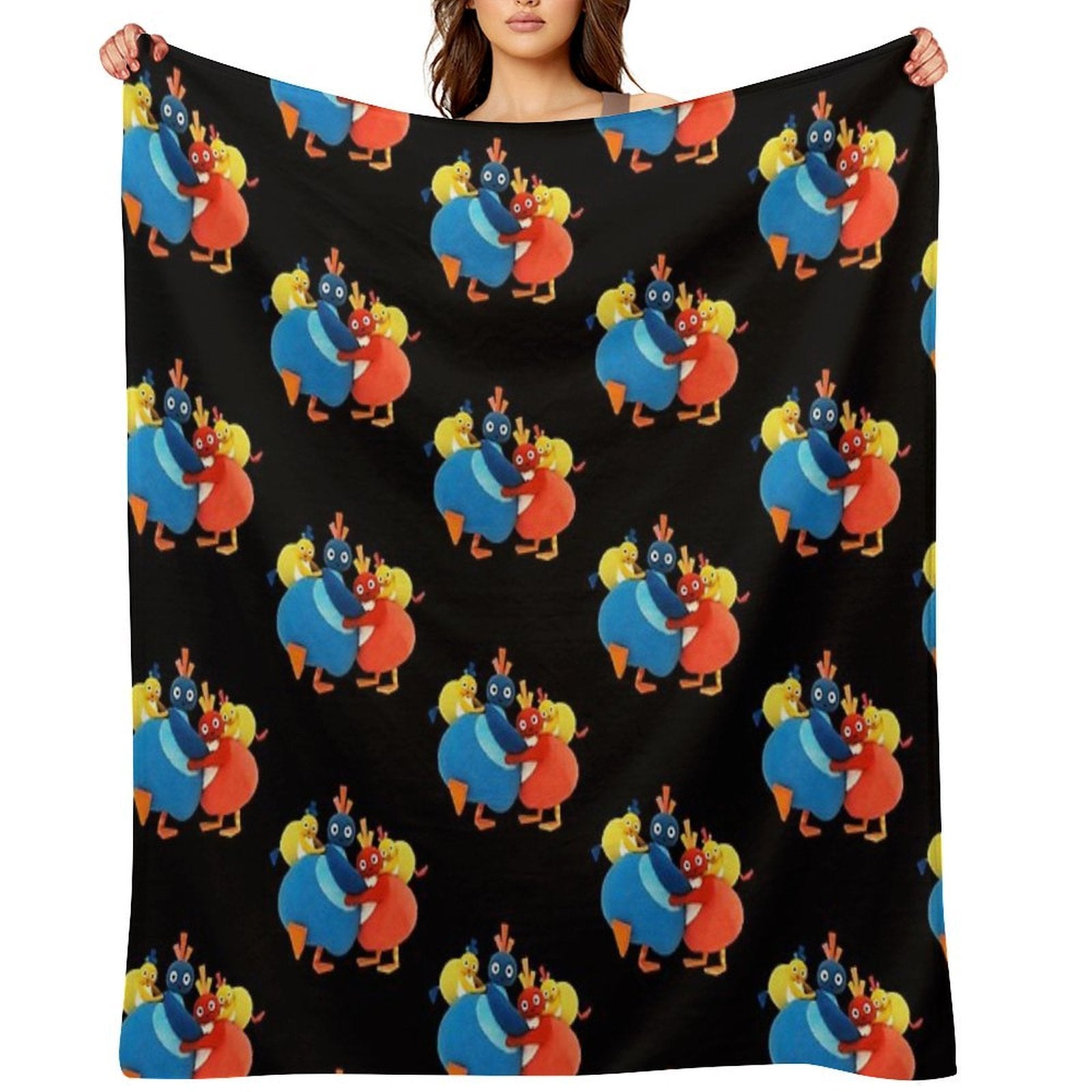 Twirlywoos Cute Characters Compact Throw Blanket