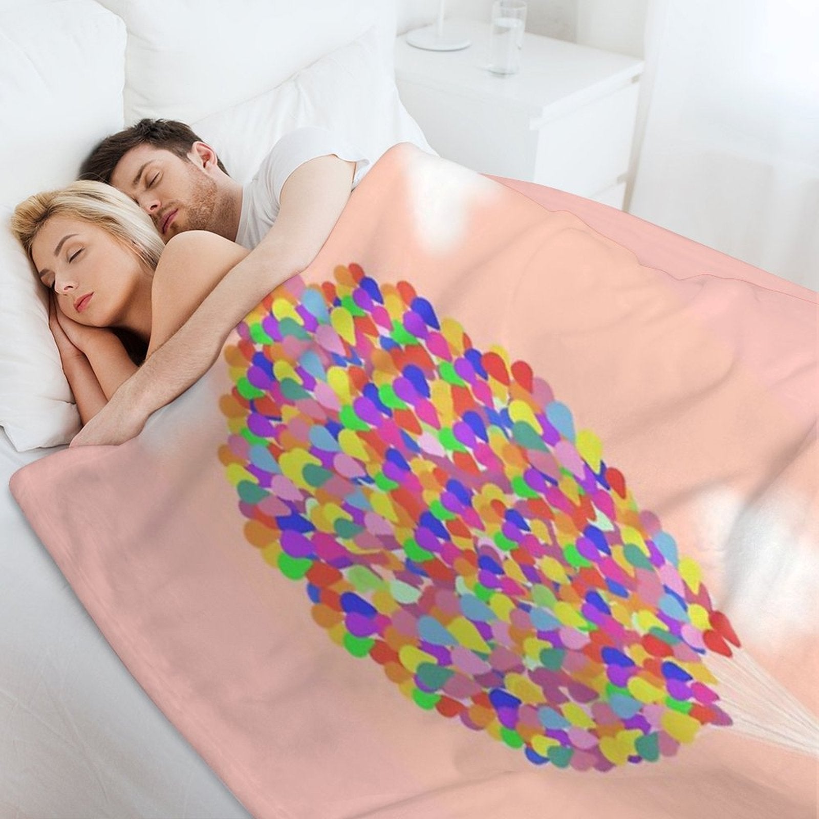 Up - Peach Easy Care Throw Blanket