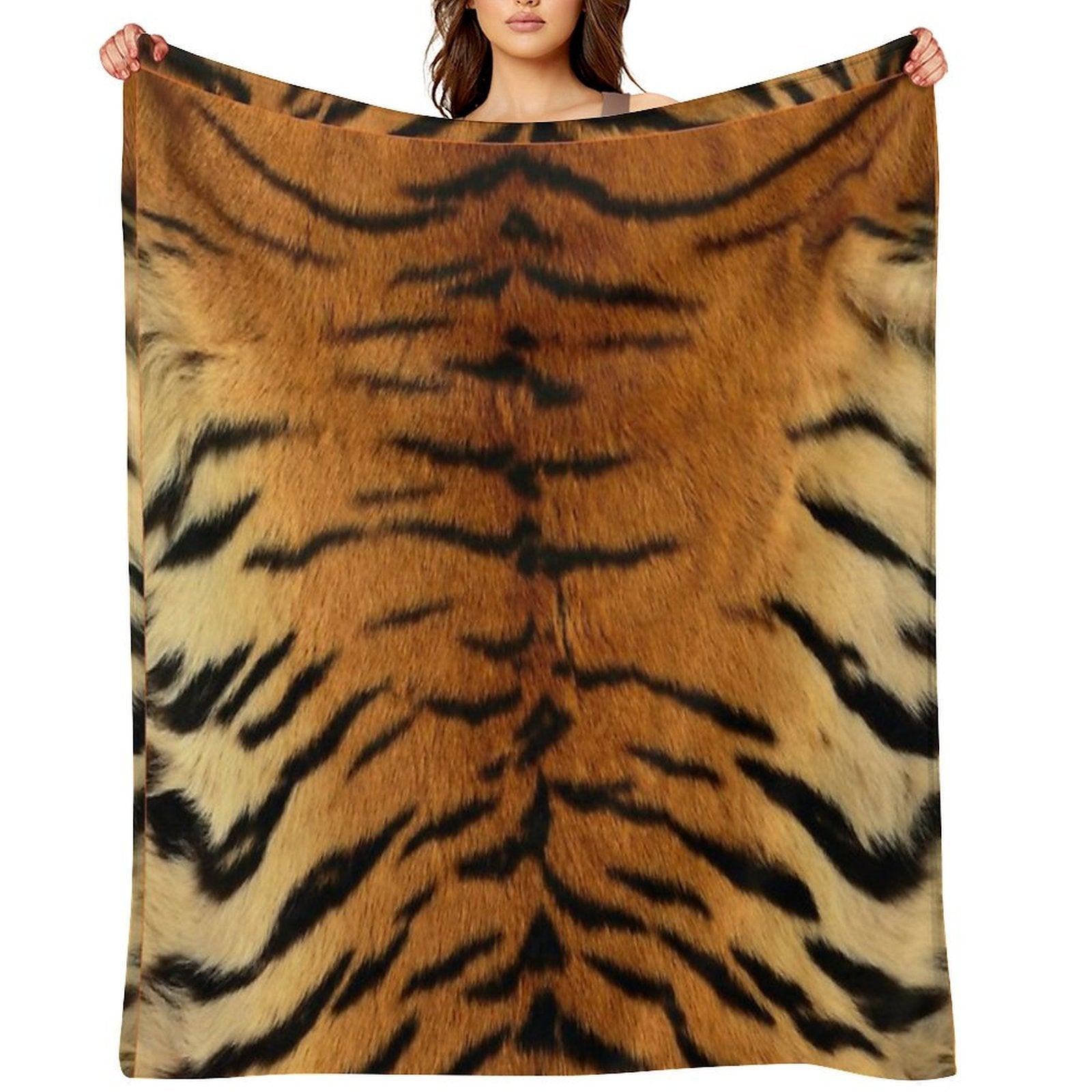 Wild Tiger Pattern Durable Throw Blanket