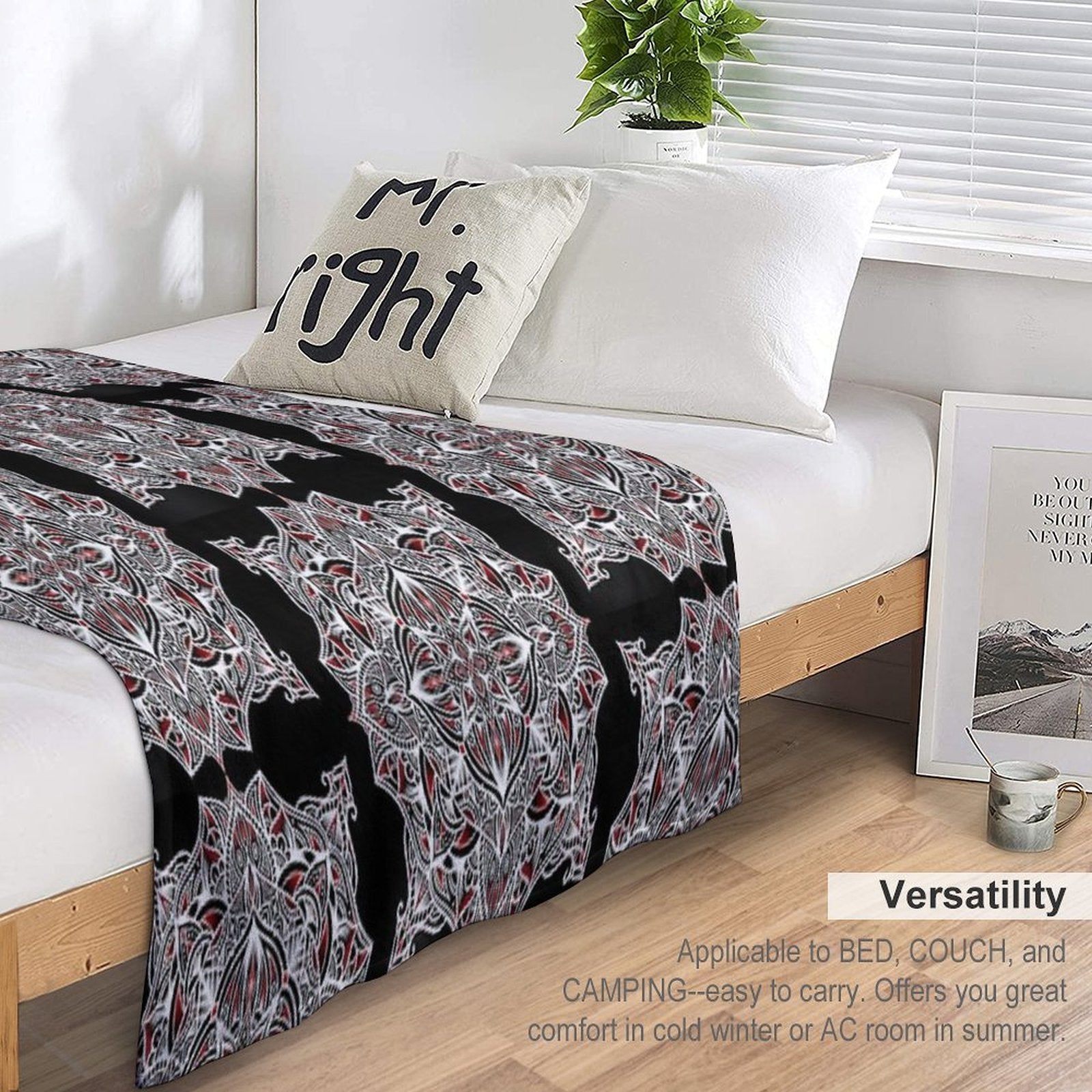 Mandala 2 Easy Care Throw Blanket