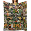 Mushrooms Premium Throw Blanket