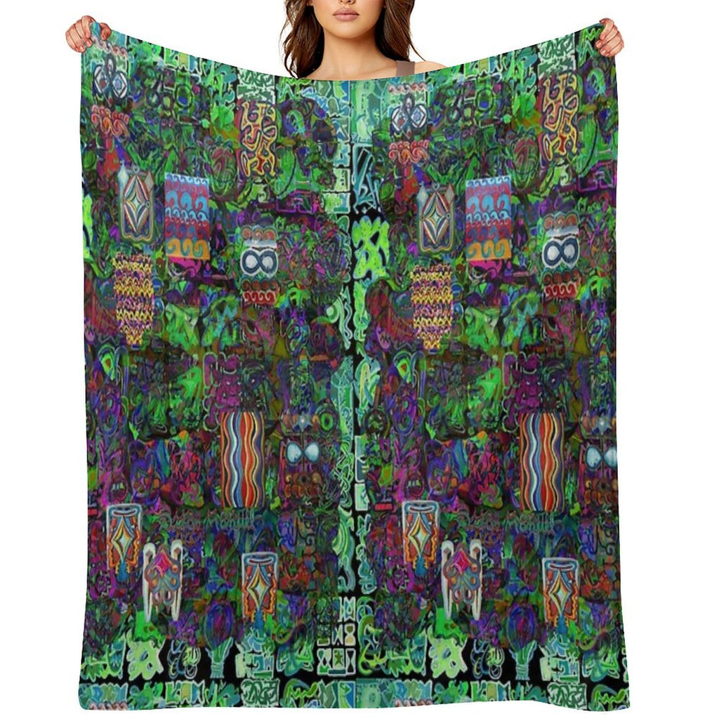 Pop Abstract All-season Throw Blanket