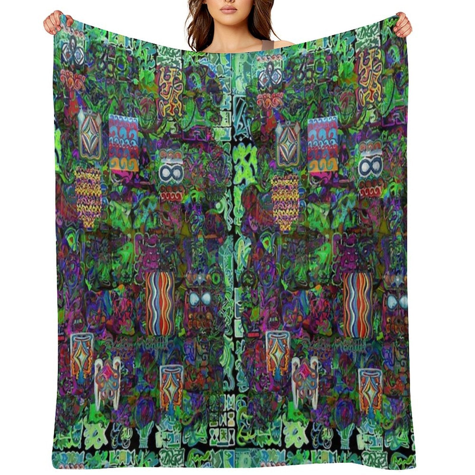Pop Abstract All-season Throw Blanket