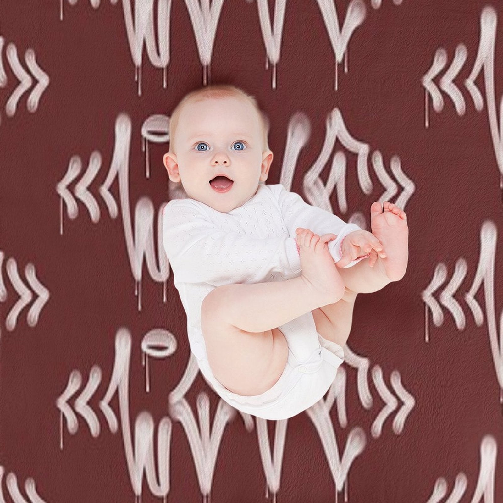 LOVE in Pixo Style - Graffiti Drip Tag Travel-friendly Throw Blanket