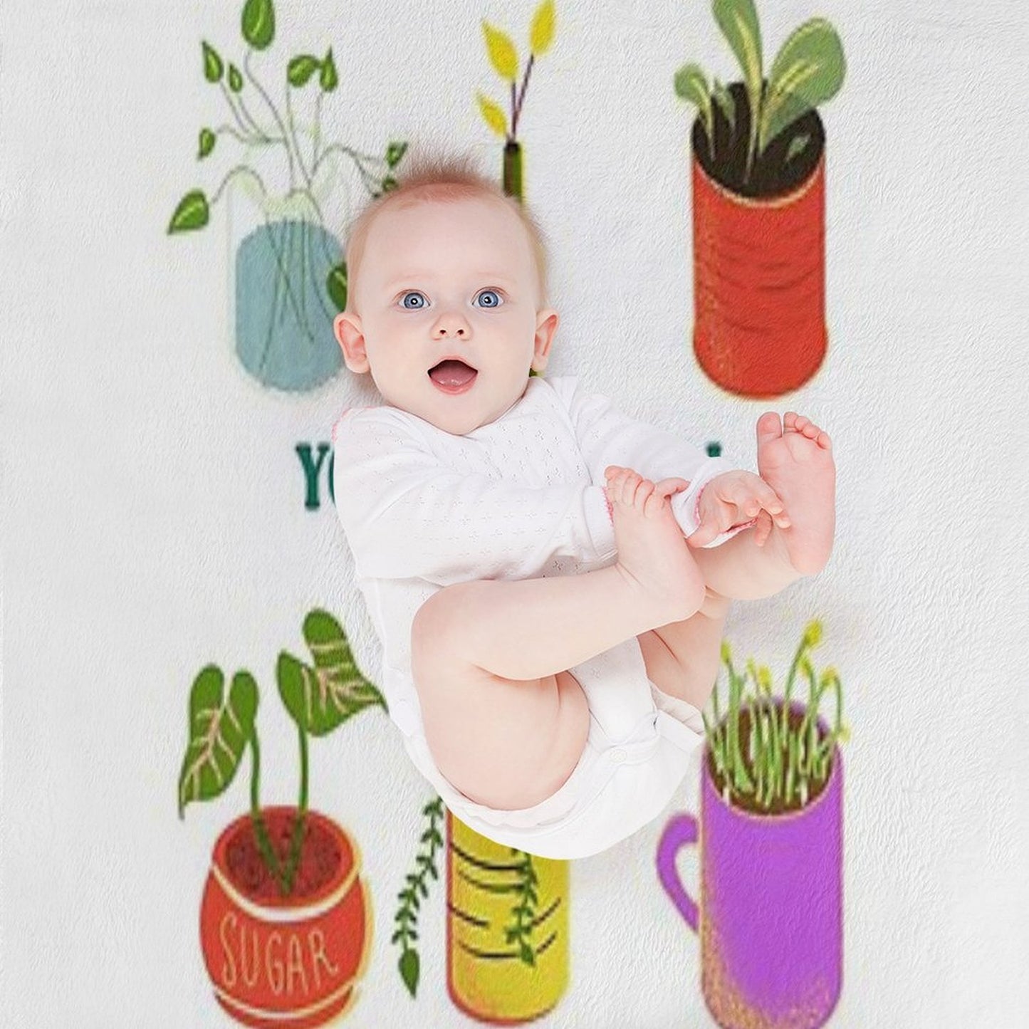 You Grow, Girl Shrink-resistant Throw Blanket