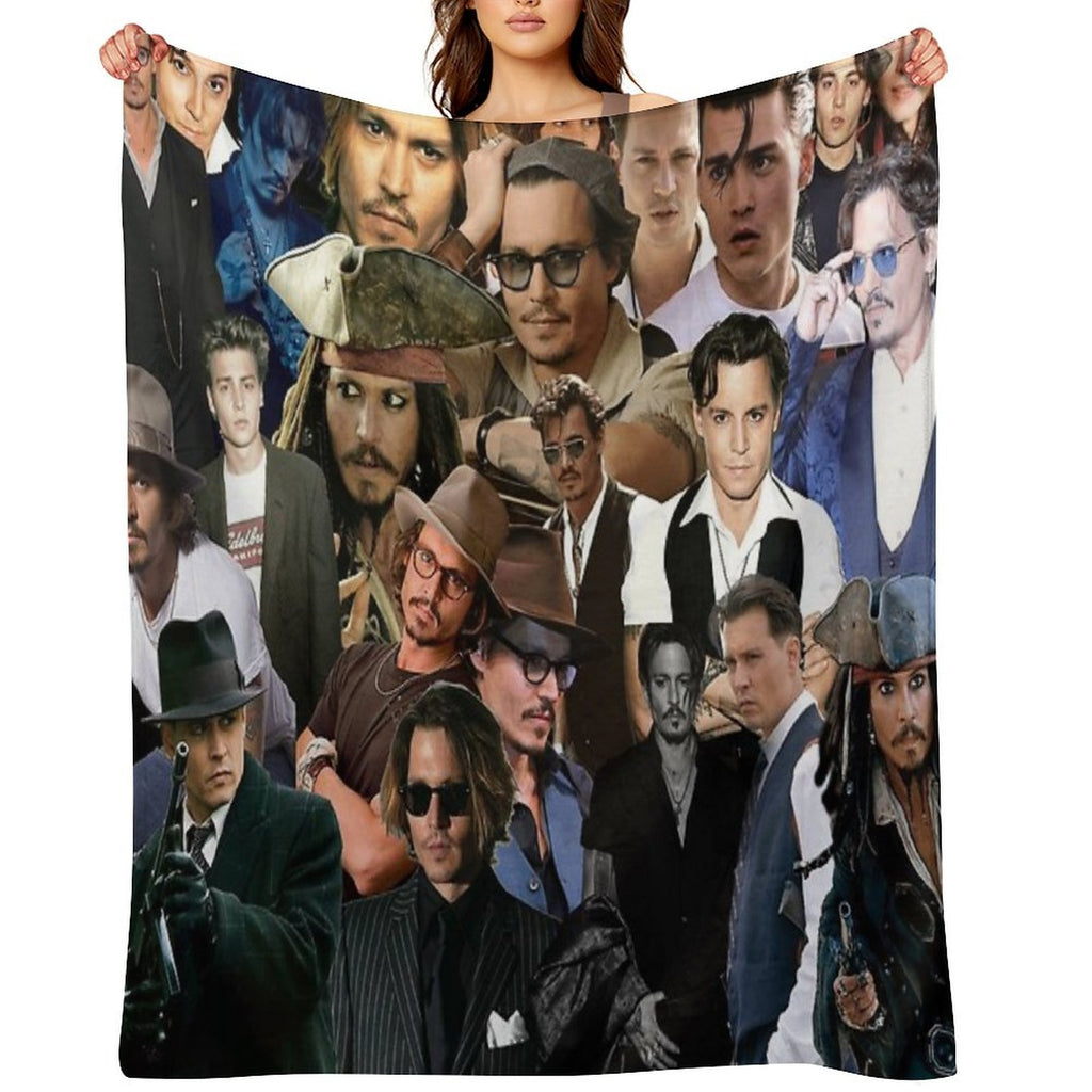Johhny Depp Versatility Throw Blanket