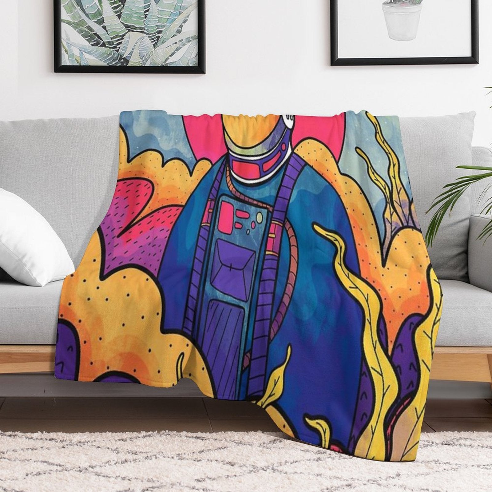 The Planet Explorer Velvety-soft Throw Blanket