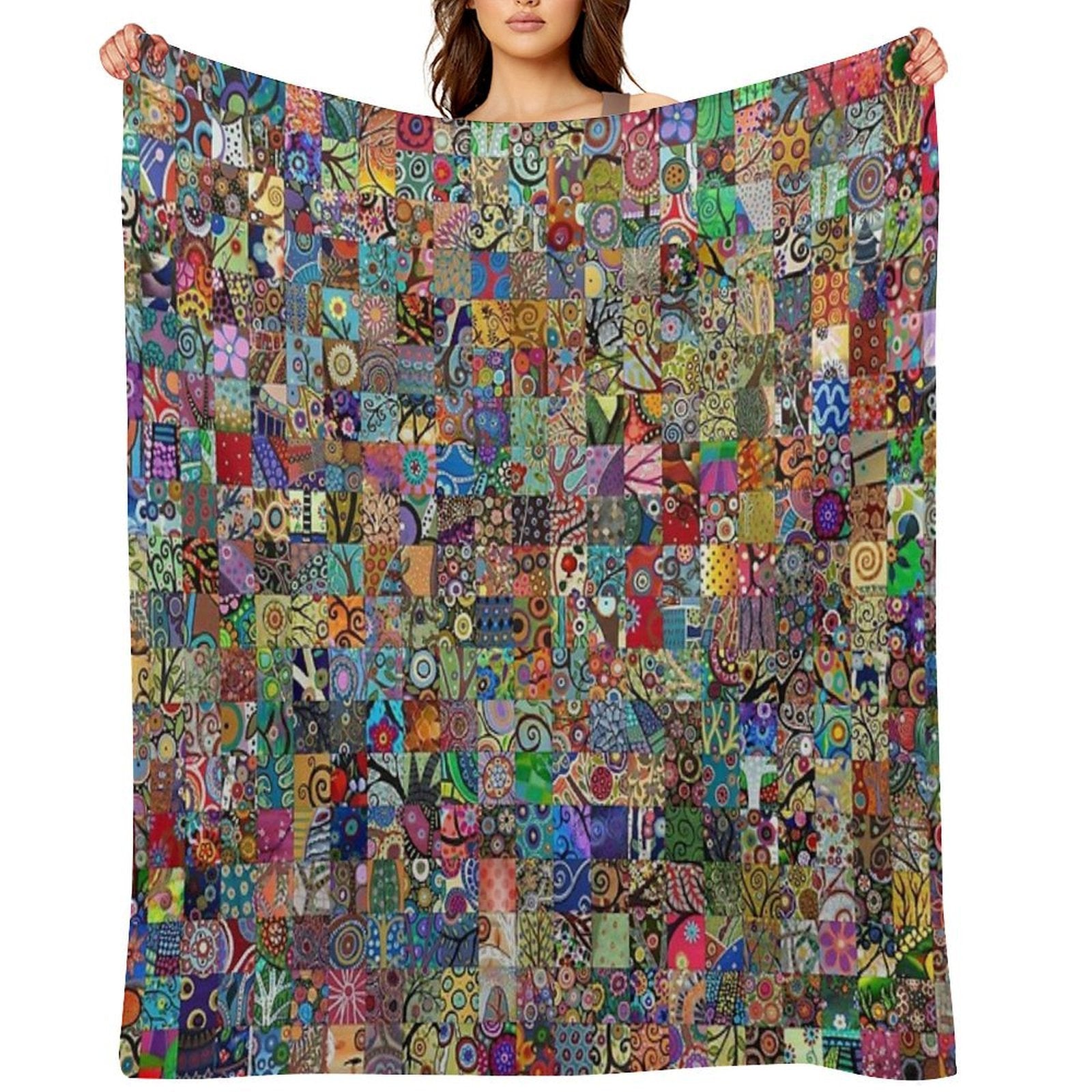 Folk Art Premium Throw Blanket