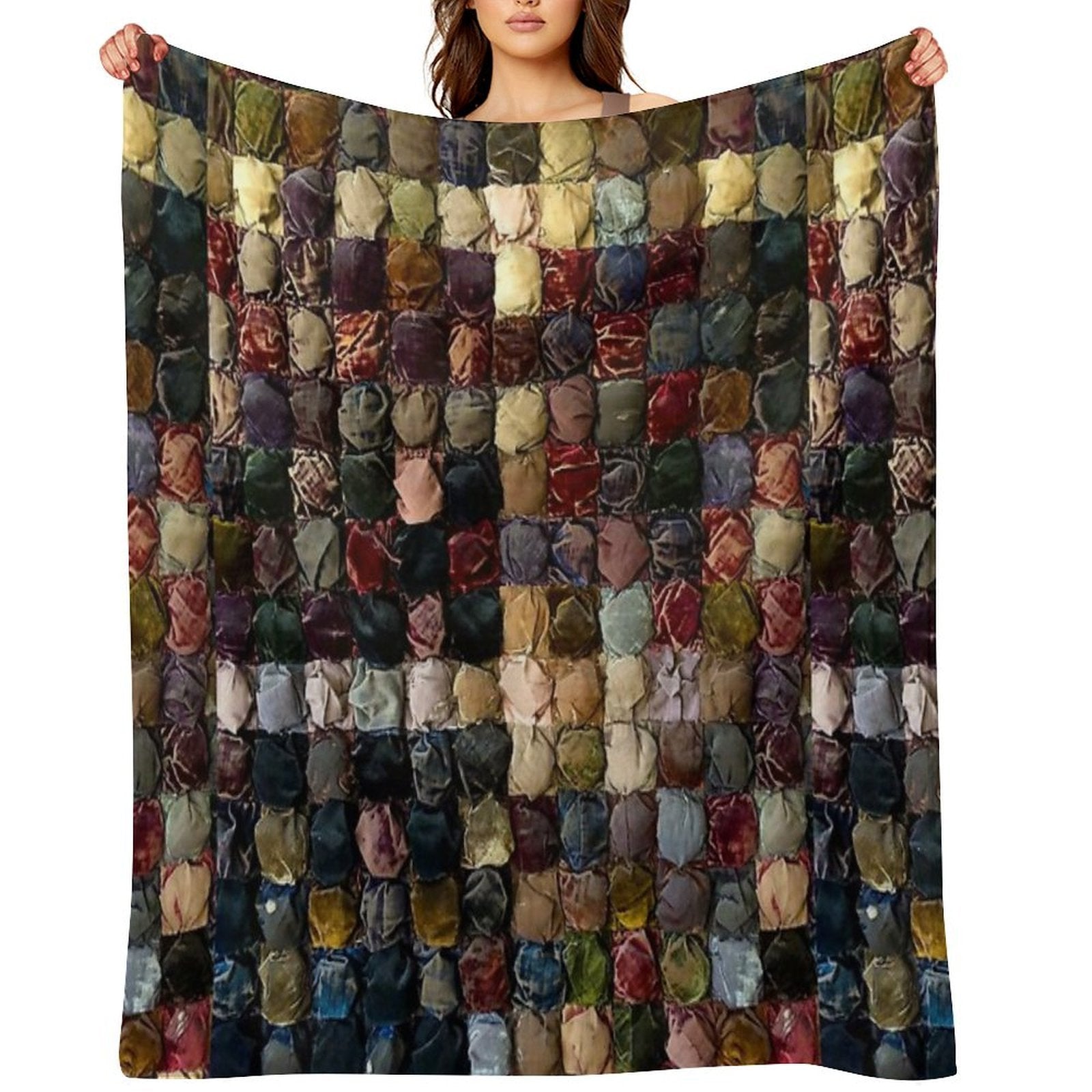 Great Grandmother's Velvet Quilt Quick-dry Throw Blanket