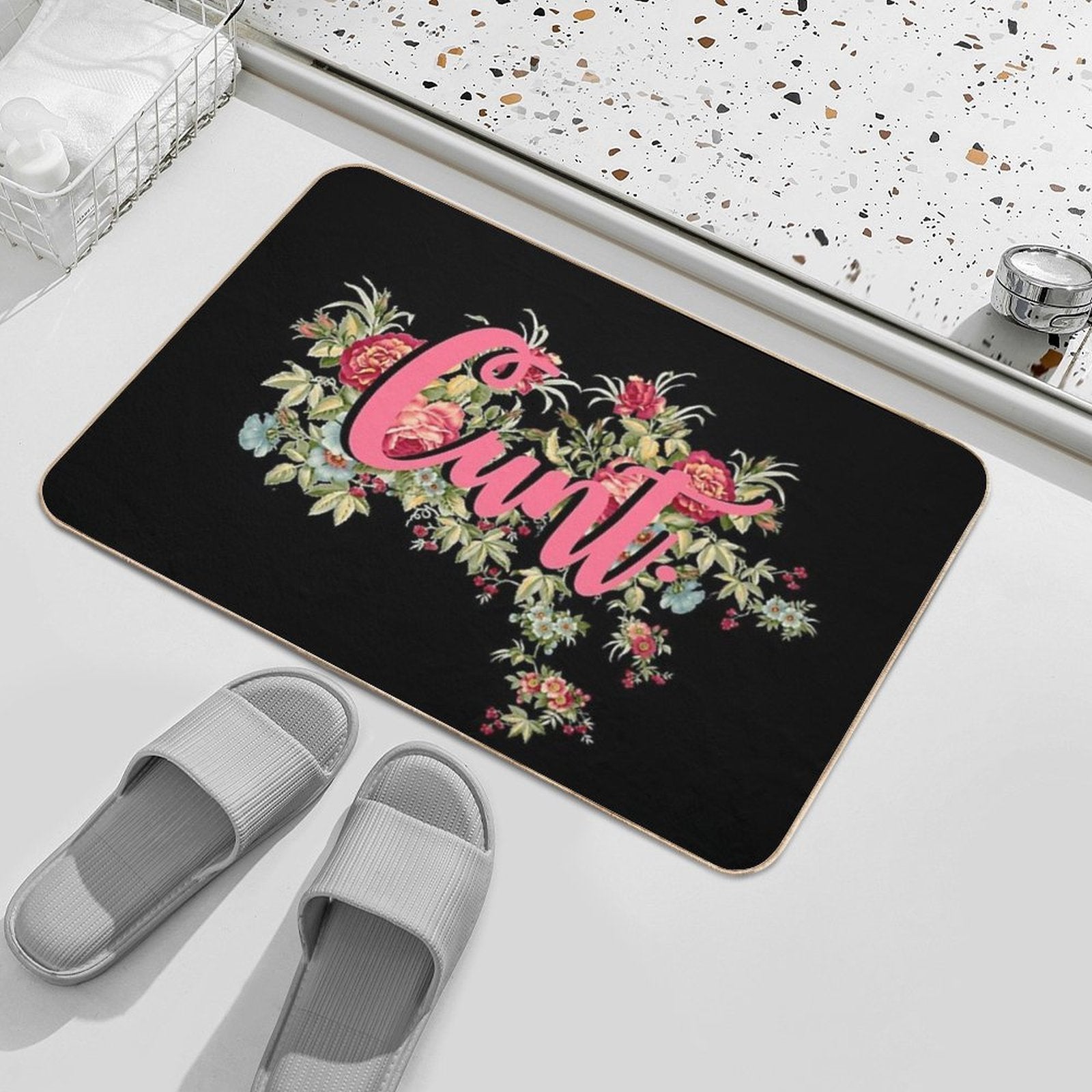 Cunt  Fade-Resistant Bath Mat