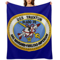 USS TRUXTUN (DLGN-35) SHIP'S STORE Machine-washable Throw Blanket