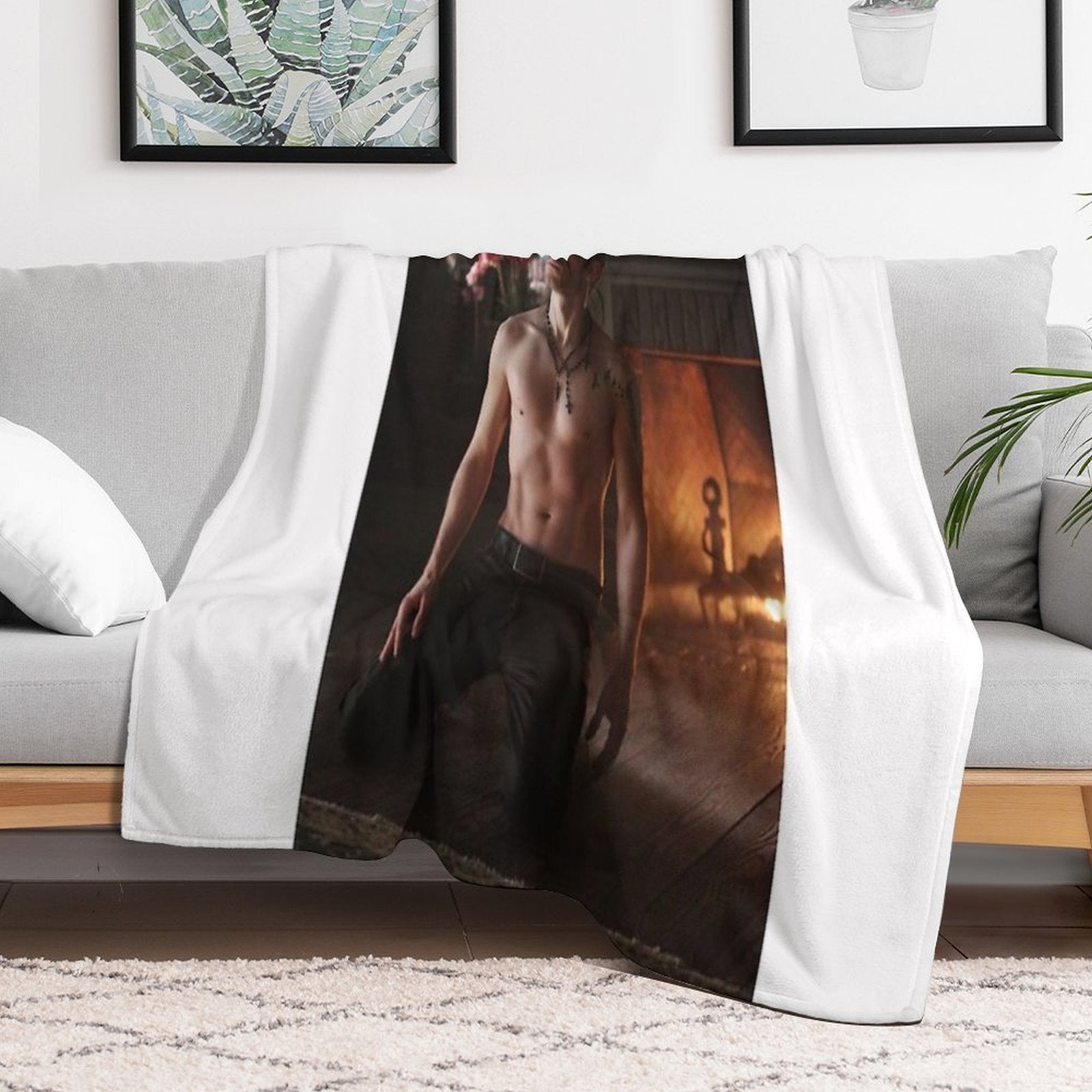 Klaus Mikaelson Travel-friendly Throw Blanket