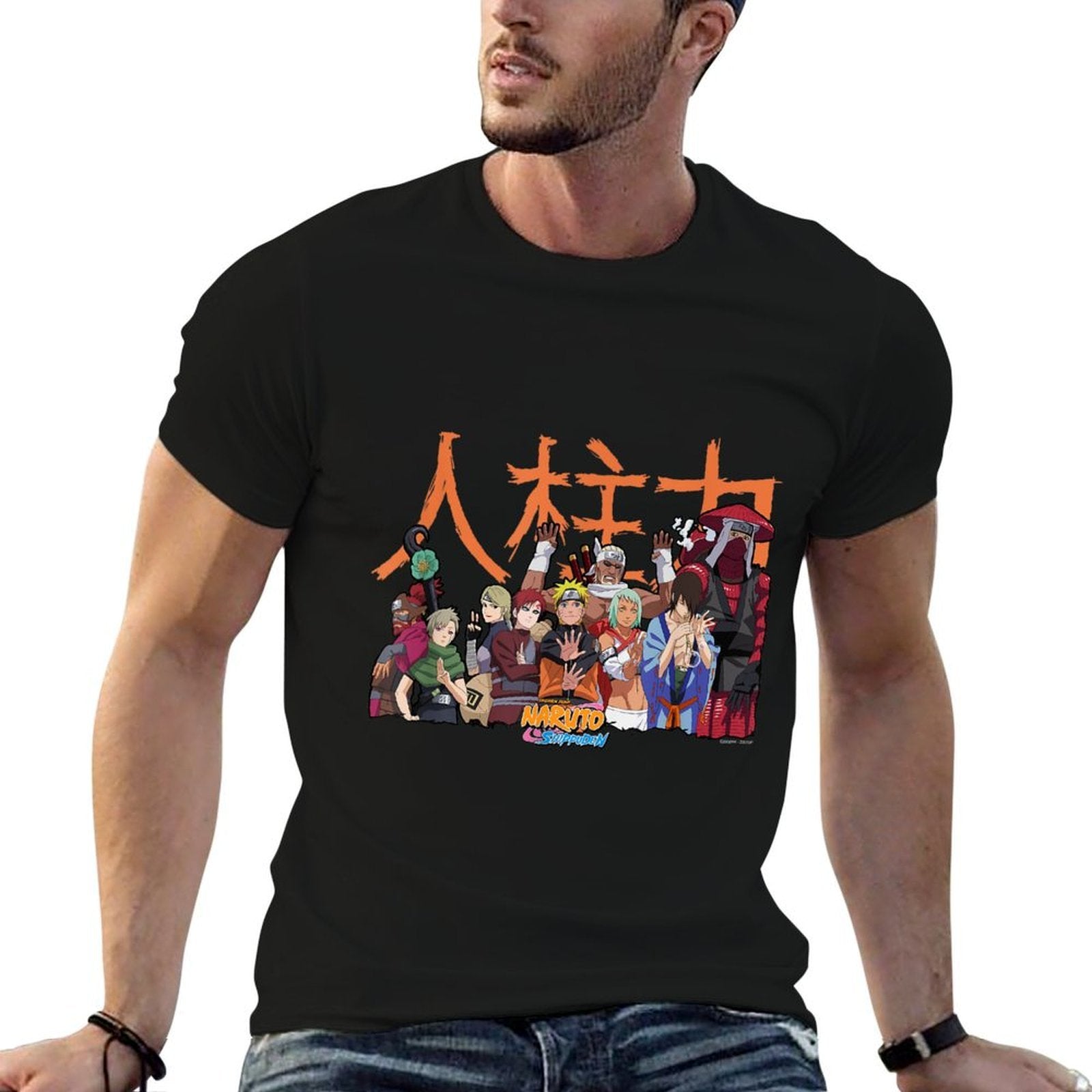 Naruto Shippuden Jinchuuriki Group Anime  Affordable Price T-Shirt