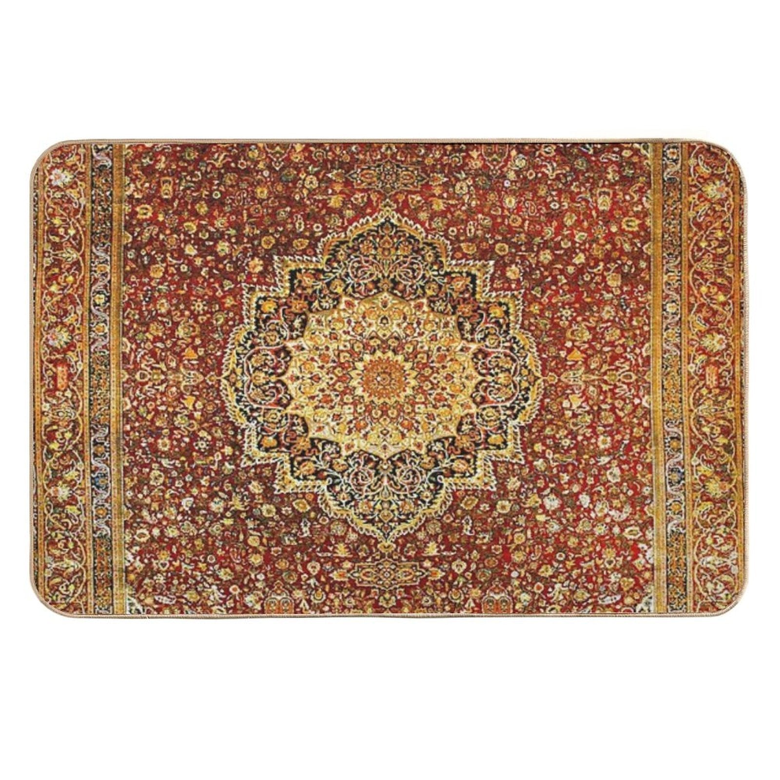 Khorasan Antique Persian Carpet Print  High-Traffic Bath Mat