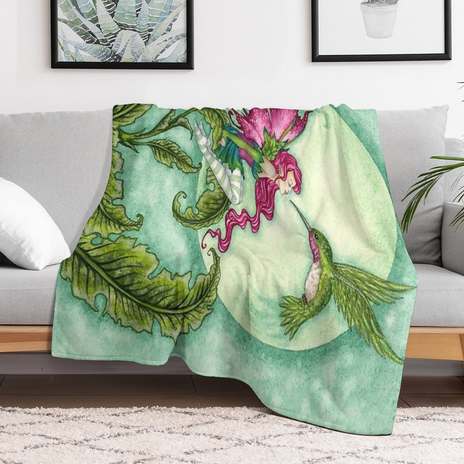 Flirting Eco-conscious Throw Blanket