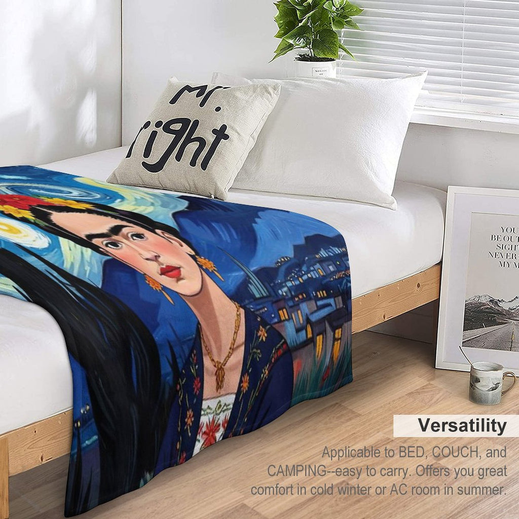 Frida Kahlo  The Starry Night Anti-pilling Throw Blanket