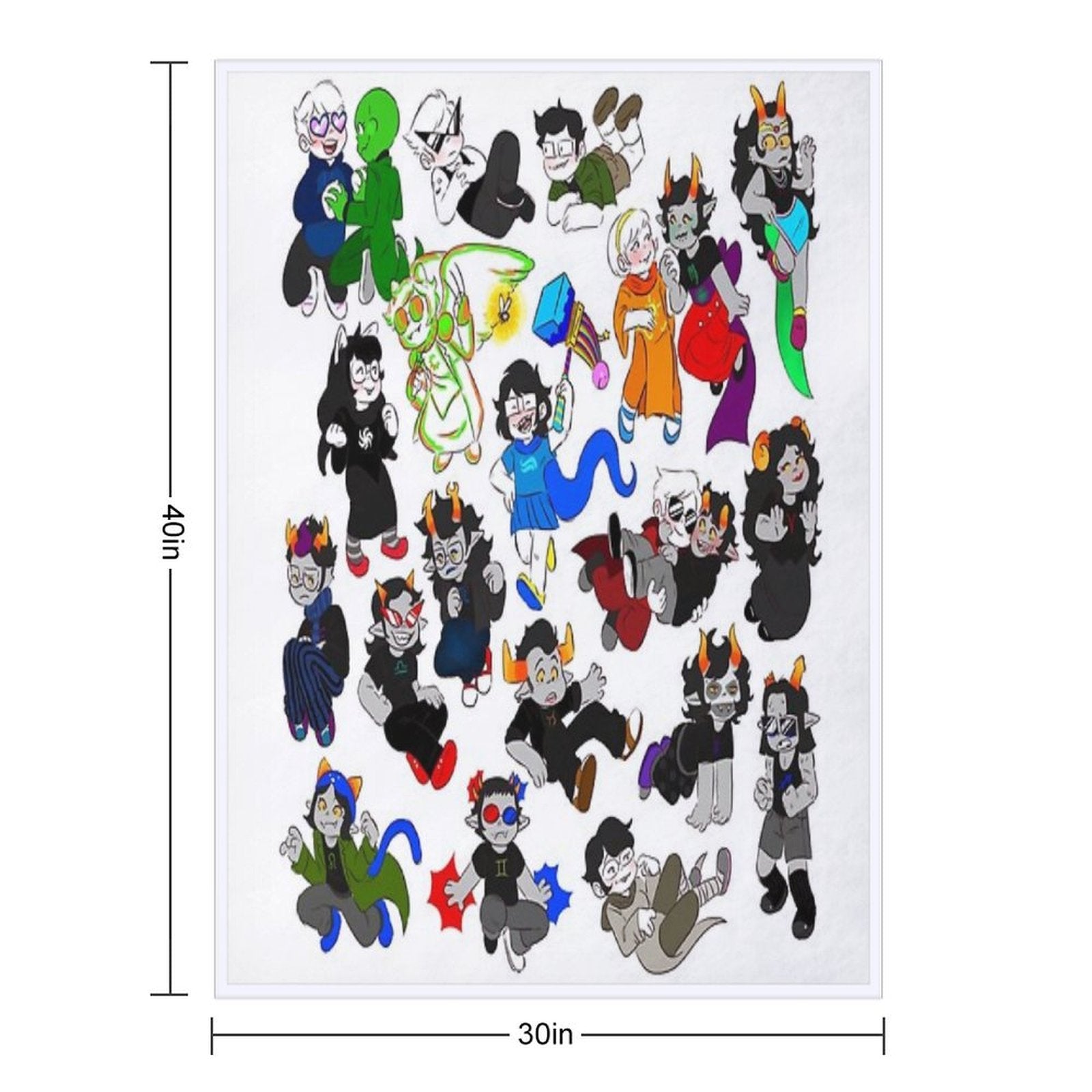 All The Character Travel-friendly Throw Blanket