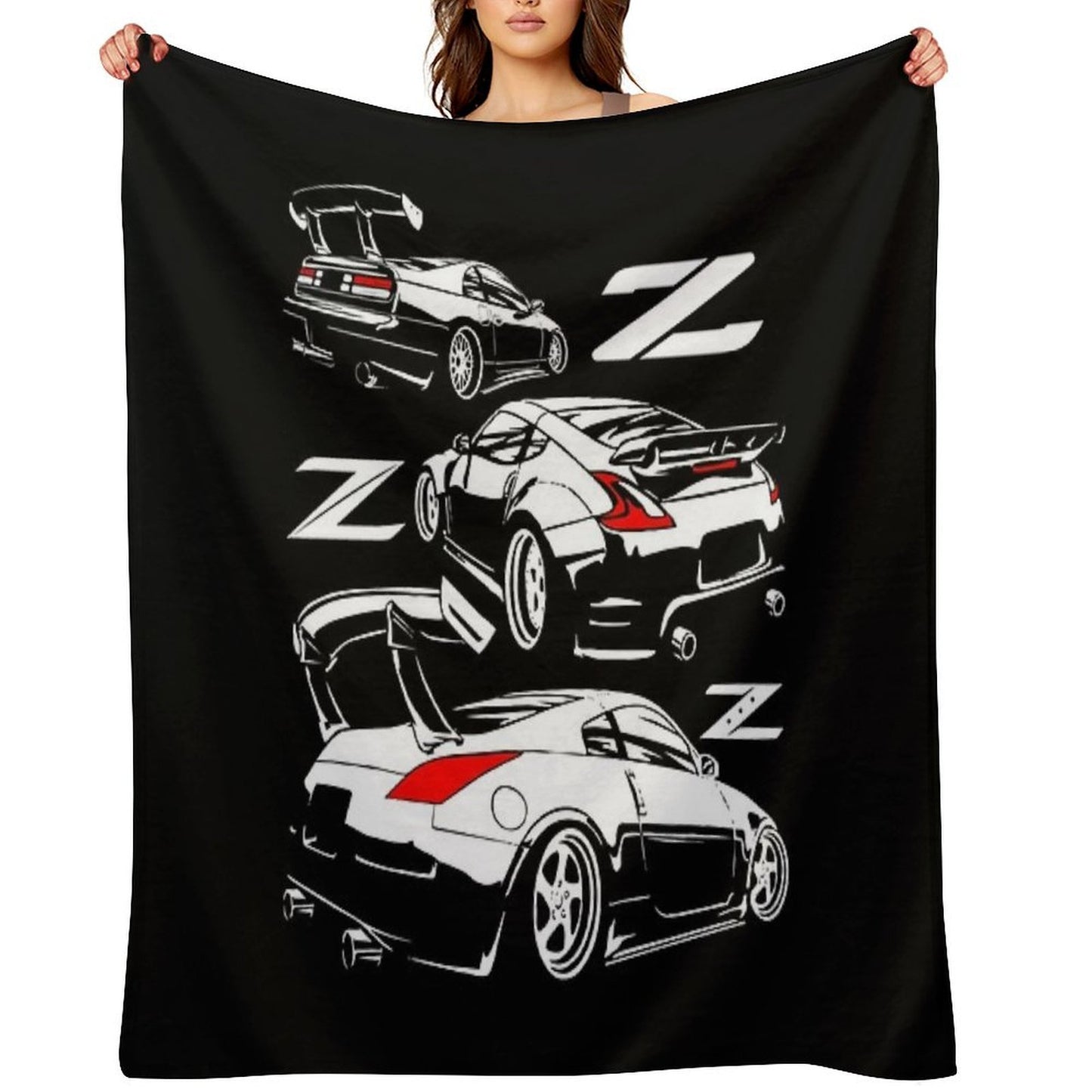 Z Family. 350z 370z 300zx Velvety-soft Throw Blanket
