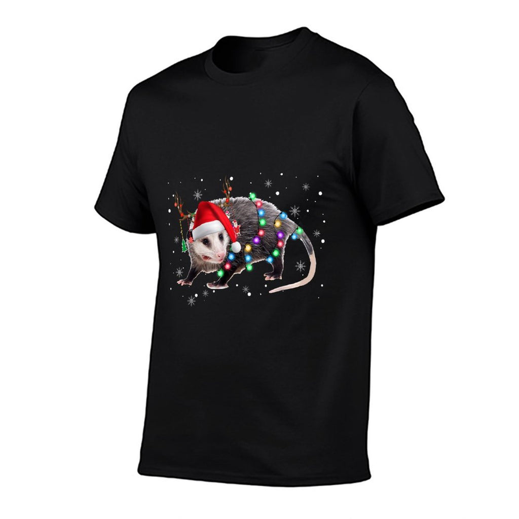 Possum Christmas Lights Santa Reindeer Possum Lover Gifts  Classic T-Shirt