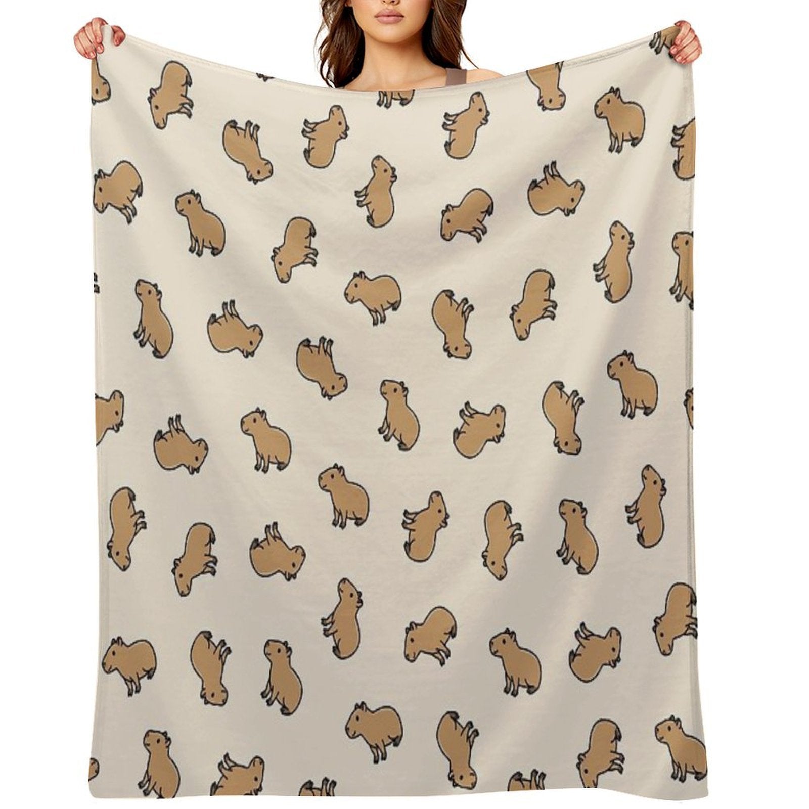 Capybara Lightweight Throw Blanket