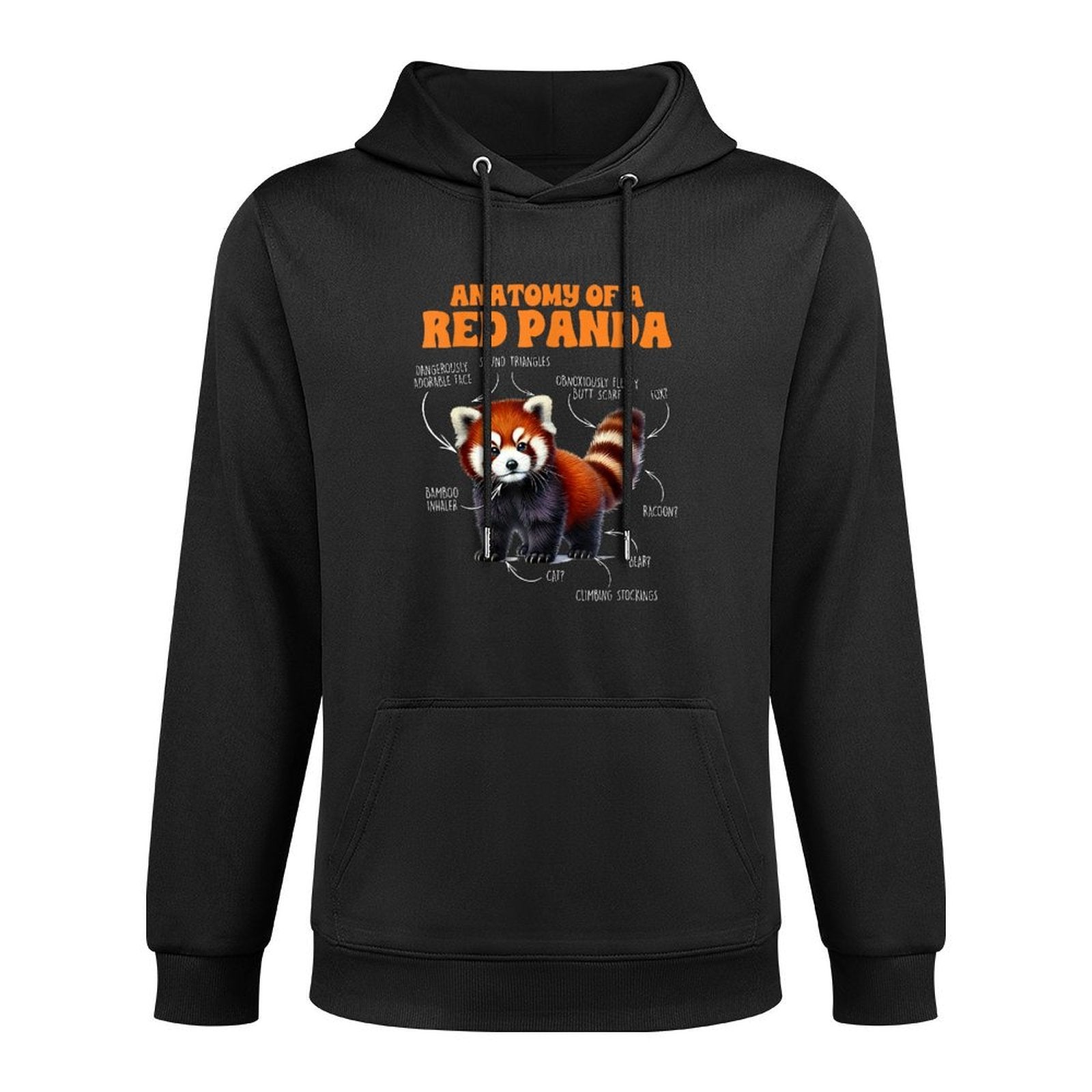 Red Panda Lover Animal Lover Anatomy Of A Red Panda Pilling-Resistant Hoodie
