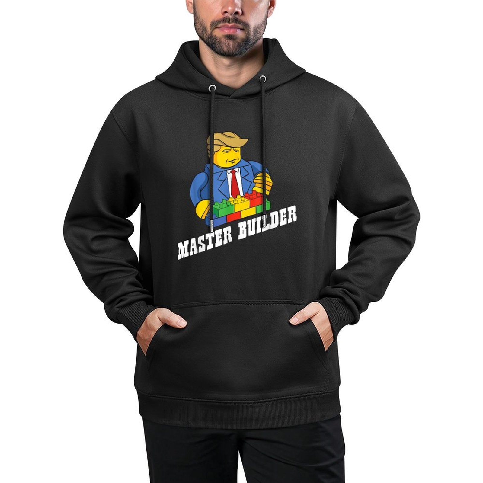 Funny Master Builder Building Blocks Gift Men Women Youth Easy Care Hoodie
