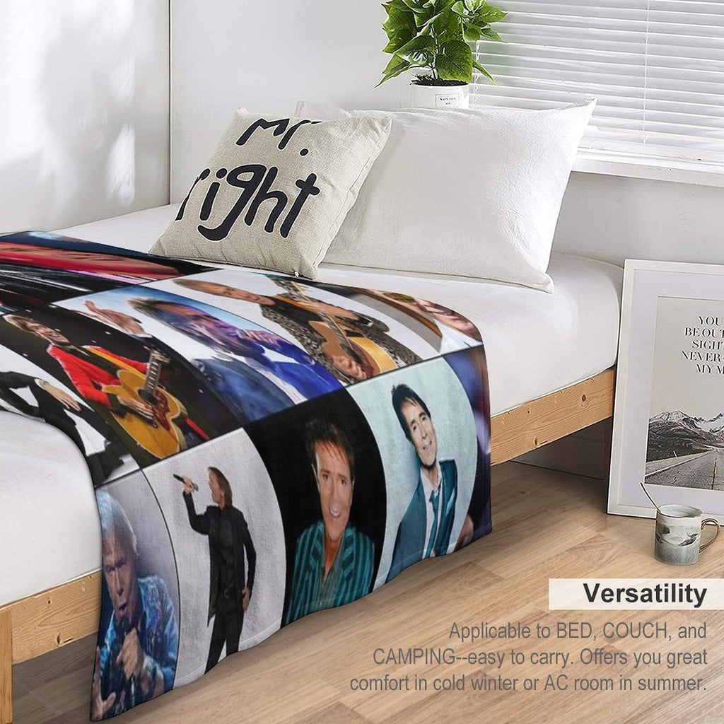 Cliff Richard Photo Collage Comfort Throw Blanket