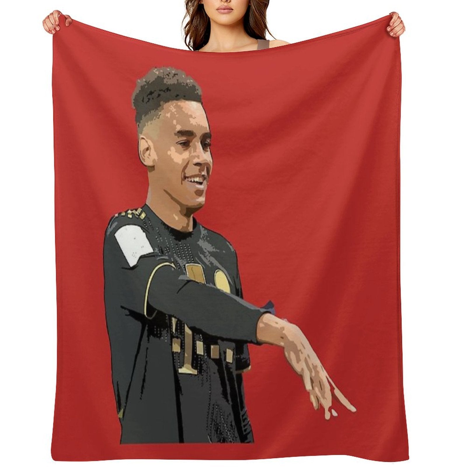 Jamal Musiala Shrink-resistant Throw Blanket